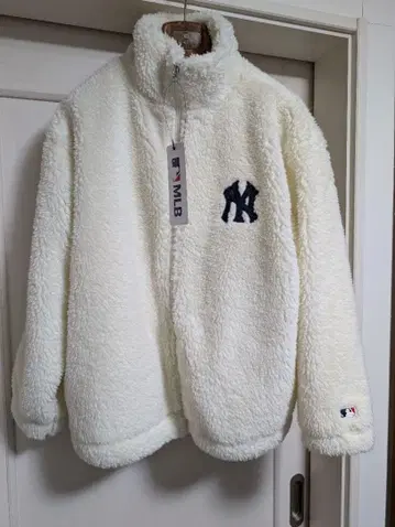 [레어] 뉴욕 양키스 플리스 자켓 화이트 M 오타니 야마모토