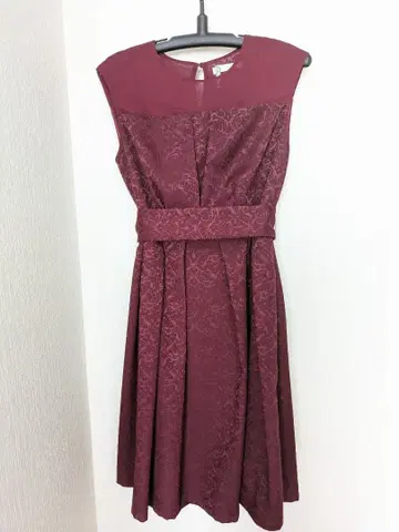 Most Collection 파티 드레스 슬리브리스 버건디