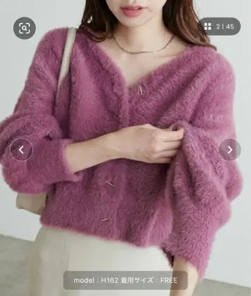 [ 정가 6,490엔 ] 핑크 가디건 FREE 사이즈