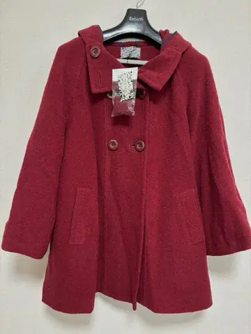 HALF PAST 10 후드 부착 더플 코트 A라인