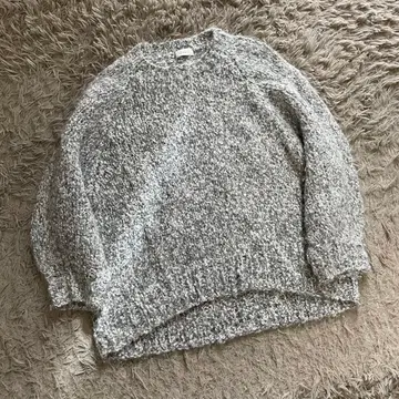 [컨디션 최상!] 메종 이에나 니트 스웨터 알파카 울 래글런 소매