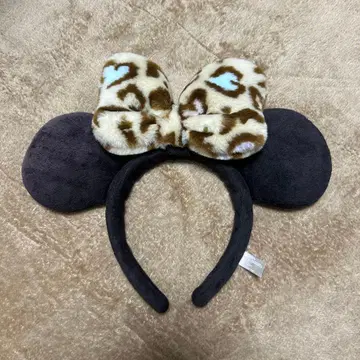 디즈니 미니 레오파드 무늬 머리띠