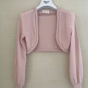 해롯 볼레로 울 캐시미어 핑크