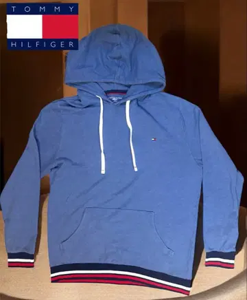 TOMMY HILFIGER 블루 후드티 L 사이즈