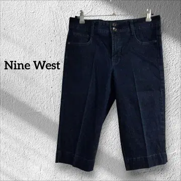 1점 한정 Nine West 다크 블루 데님 숏팬츠 10/29