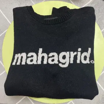 mahagrid 블랙 니트 스웨터 긴팔