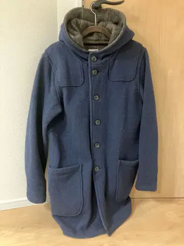 [ quadro ] 새상품급 울 코트 네이비 medium -