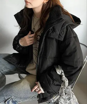 classicalelf 후드 부착 아우터 다운 M 사이즈