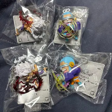 원피스 피규어 키링 vol.6 루피 프랭키 4체 세트