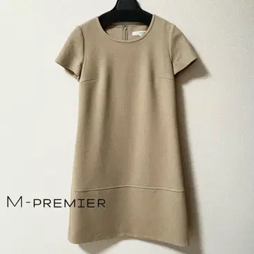 [ 새상품급 ] 엠프리미어 울 혼방 반팔 원피스