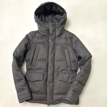 노아이디 다운 페더 다운 자켓 짙은 갈색