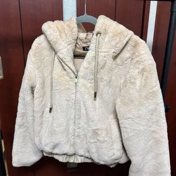 ZARA 플리스 자켓 베이지 S