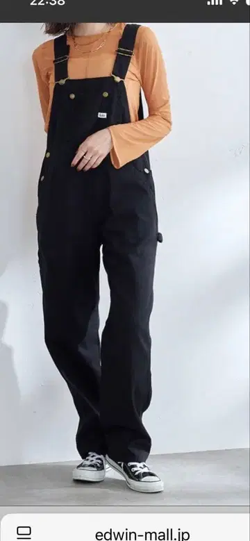 새상품급 Lee 오버롤 블랙