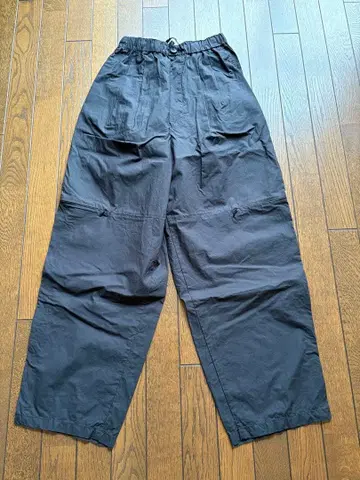 [ 미디 솔리드 ] 블랙 와이드 팬츠