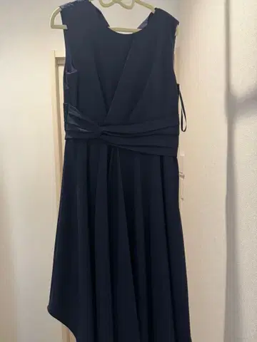 결혼식 사은회 드레스 원피스 네이비 L