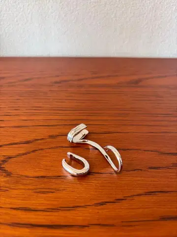 크루레 crewre 후프 이어커프 세트 실버