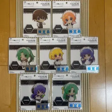 쓰르라미 울 적에 아크릴 스탠드 큐어 메이드 카페 Ver. 전 7종