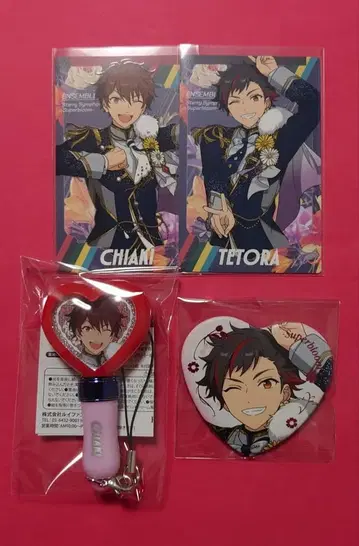 앙스타 스타포니 카드 미니펜라이트 캔뱃지 치아키 텟코