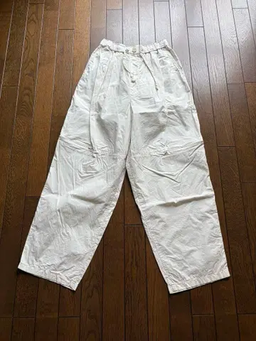 [ 미디움 솔리드 ] 화이트 와이드 팬츠