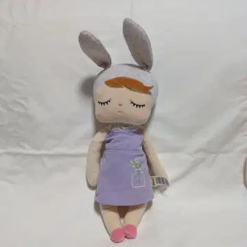 Metoo 토끼 귀 달린 인형 보라색