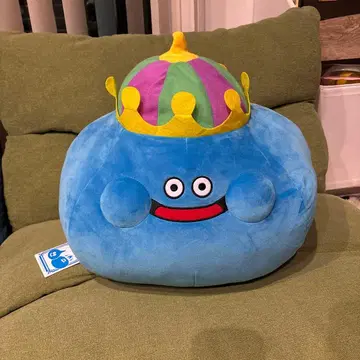 드래곤 퀘스트 AM 커다란 촉촉 봉제 인형 킹 슬라임 파랑