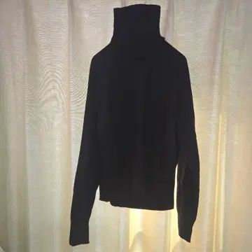 유니클로 여성용 긴팔 터틀넥 스웨터 [ M ] 블랙