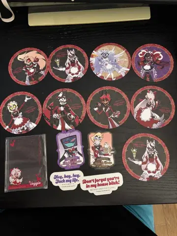 해즈빈 호텔 애니카페 코스터 스티커 슬리브