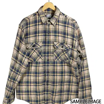 SUGAR CANE 플란넬 셔츠 L 두꺼운 원단 체크 새상품급