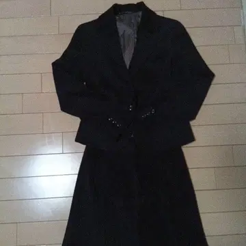 블랙 스웨이드풍 정장 세트 7호