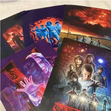 기묘한 이야기 미니 포스터 세트 5장 새상품 익명 배송 포스터