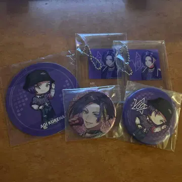 AOI KUREHA 코스터 키링 캔뱃지 세트