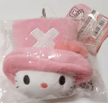 원피스 헬로키티 콜라보 봉제 인형 패스 케이스