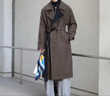 stein DOUBLELAPELED DOUBLE BREASTED COAT