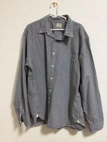 구제 의류 체크 셔츠 깅엄 체크 J.Crew 긴팔 셔츠 XL