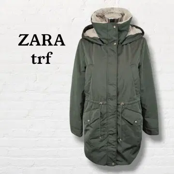 자라 ZARA trf 보아 안감 코트 아우터 [ S ] 카키