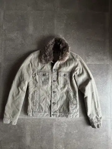 used denim tracker jacket