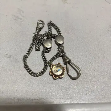 회중시계용 실버 체인 꽃 장식 포함