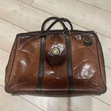 헌팅월드 브라운 가죽 비즈니스 백 퀼팅