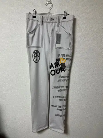 castelbajac 데님풍 스트레치 팬츠 곰 S