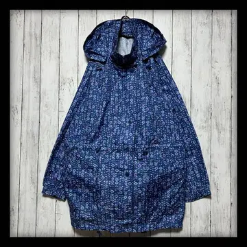 [ 올 패턴 나일론 자켓 꽃무늬 보타니컬 ] 후드티 네이비 L