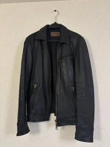 [클리닝 완료] 천연 가죽 100% JACKROSE 블랙 라이더 재킷