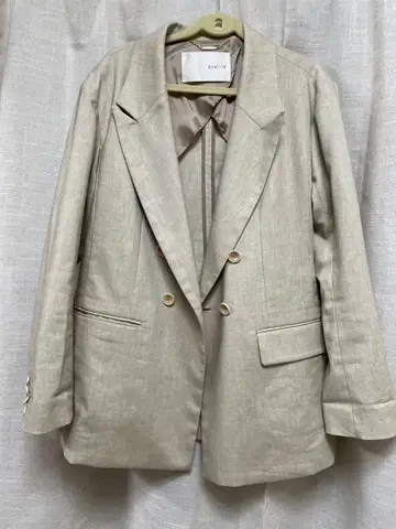 퀄리티 베이지 더블 브레스트 자켓