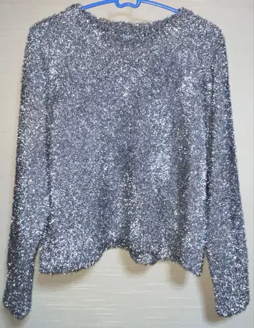 쿠미쿄쿠 라메 샤기 니트 프리 사이즈