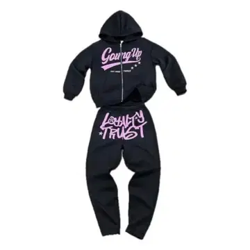 맨투맨 세트 블랙