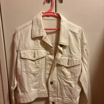 화이트 데님 자켓