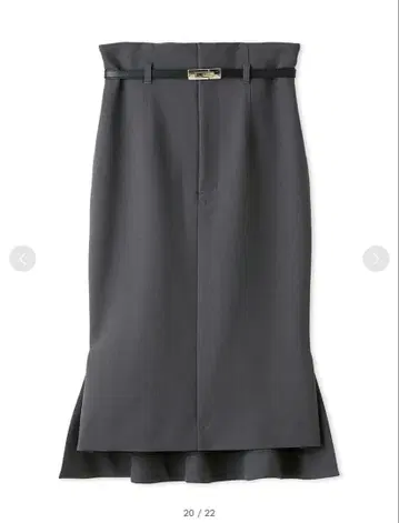 SNIDEL / 벨티드 미들 렝스 타이트 스커트