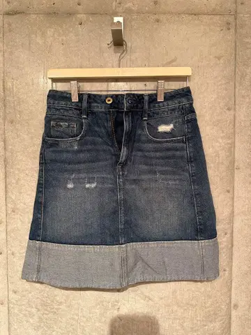 지스타 로우 데님 스커트