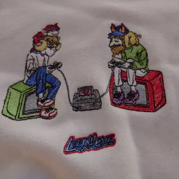 LEFT ALONE 게임 자수 트레이닝복 L 사이즈