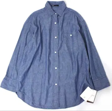 새상품 plage Dungaree trad 셔츠 블루