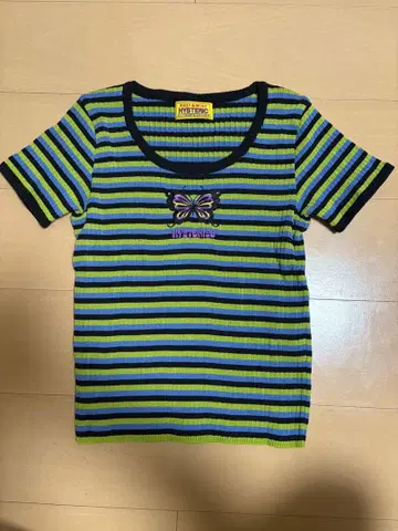 HYSTERIC 스트라이프 반팔 T셔츠